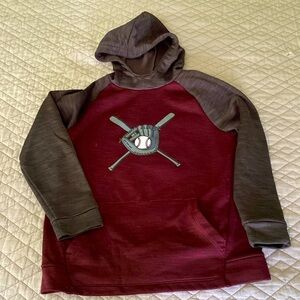 Boy's Tek Gear Baseball Fleece Hoodie